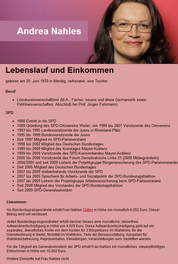 Biografie Andrea Nahles