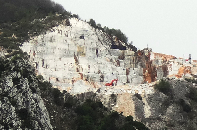Carrara Marmor-Abbau