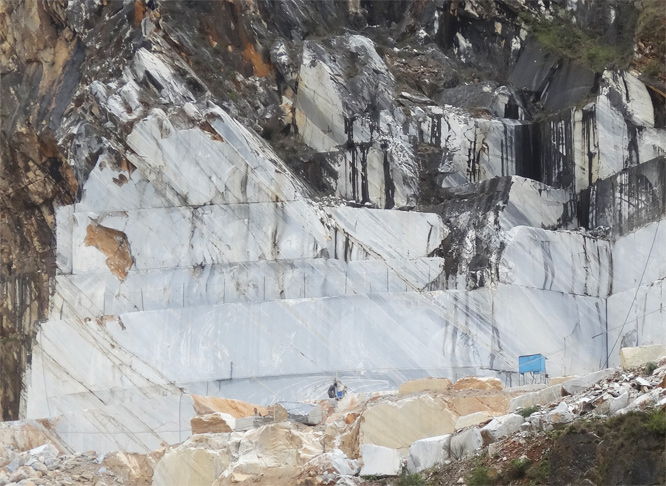 Carrara - Marmor Tagebau