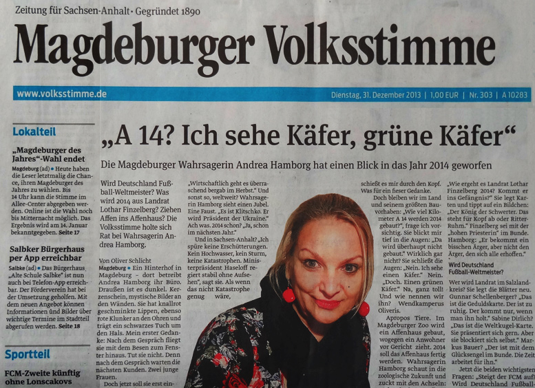 Magdeburger Volksstimme - Silvesterausgabe 2013