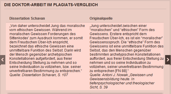 Schavan Plagiat Beispiel