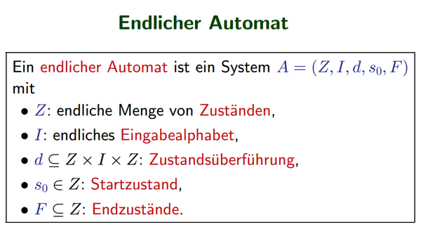 Endlicher Automat