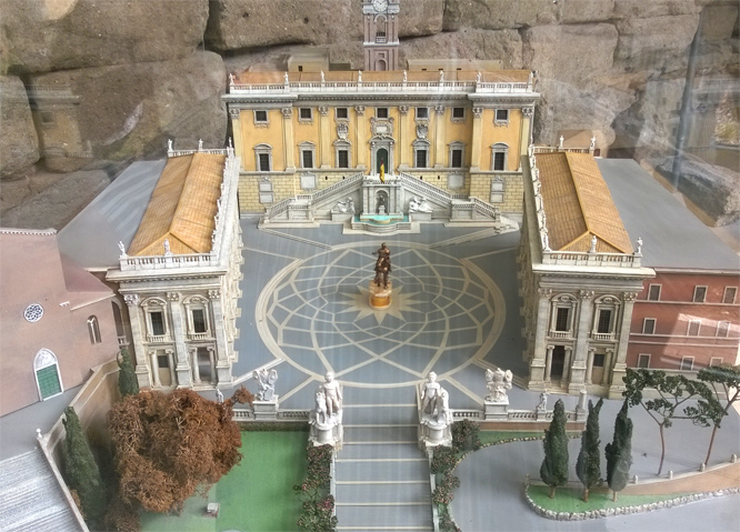 Das Capitol in Rom - Ein Modell