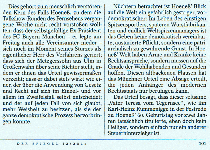 Steuerbetrüger Hoeneß - die Persönlichkeit