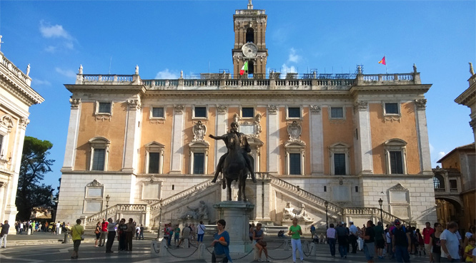 Auf dem Capitol - Palazzo Senatorio