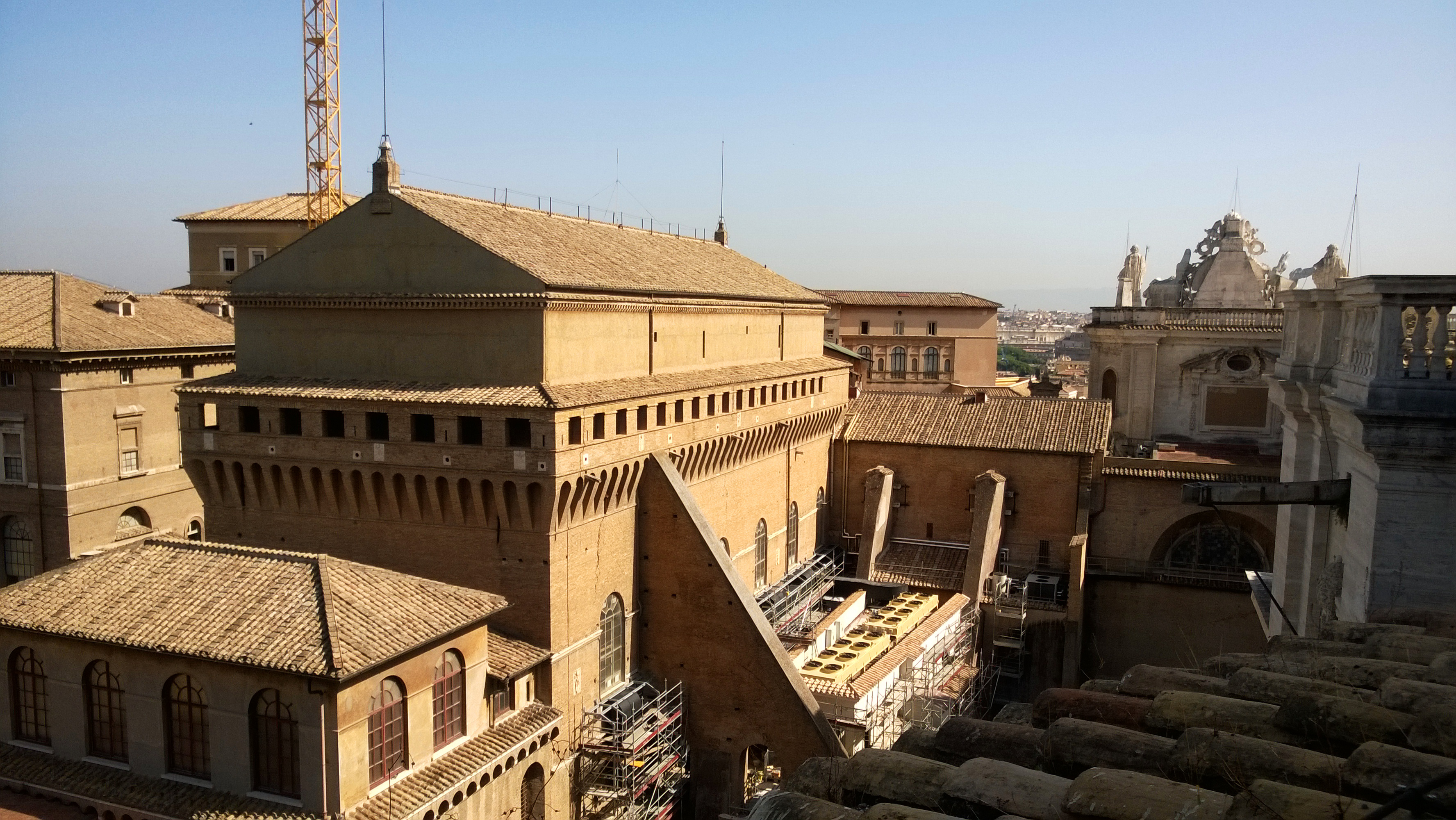 Rom - Sicht von der Laterne des Peters Dom - Am 09. Oktober 2014 - Sixtinische Kapelle