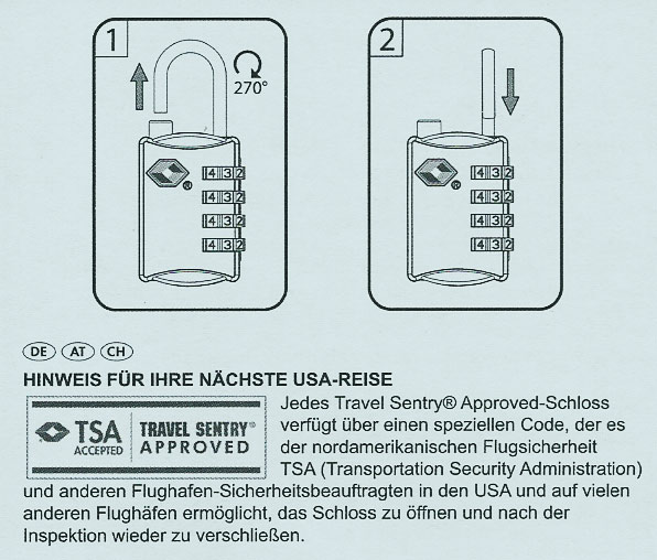 Sicherheitsschloss mit Backdoor