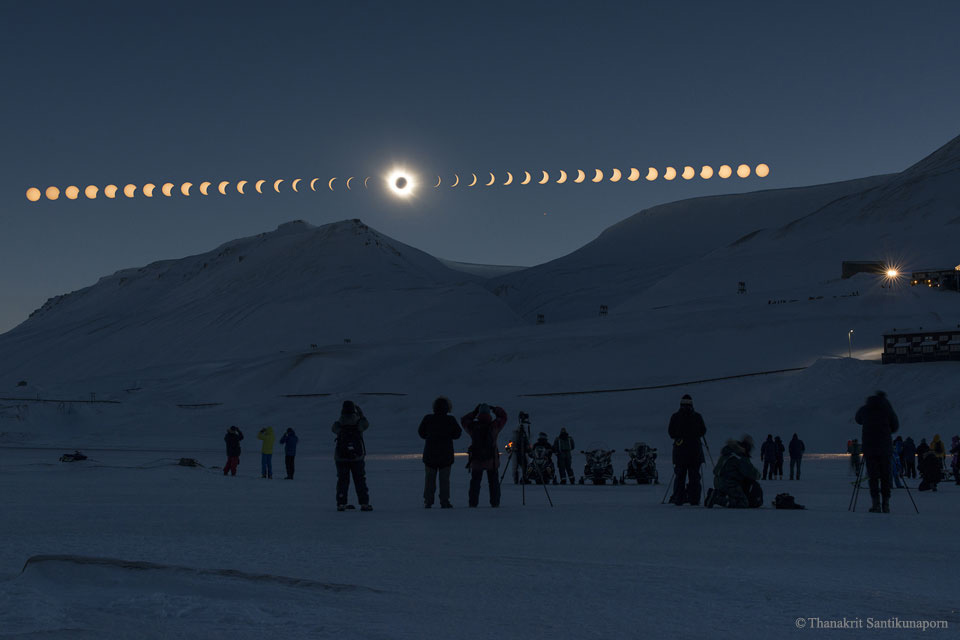 Total Solar Eclipse over Svalbard - März 2015