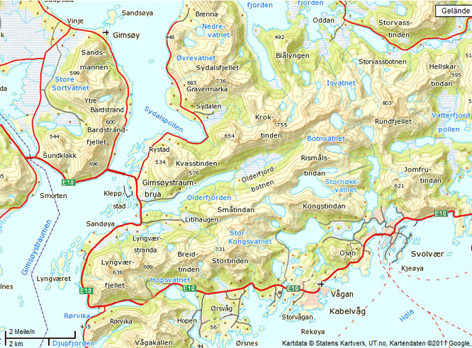 Map Lofoten