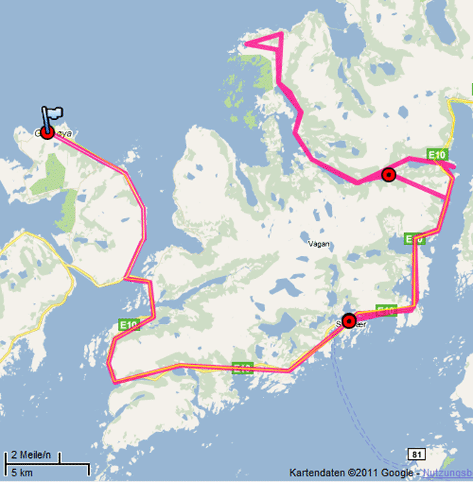 Map Lofoten