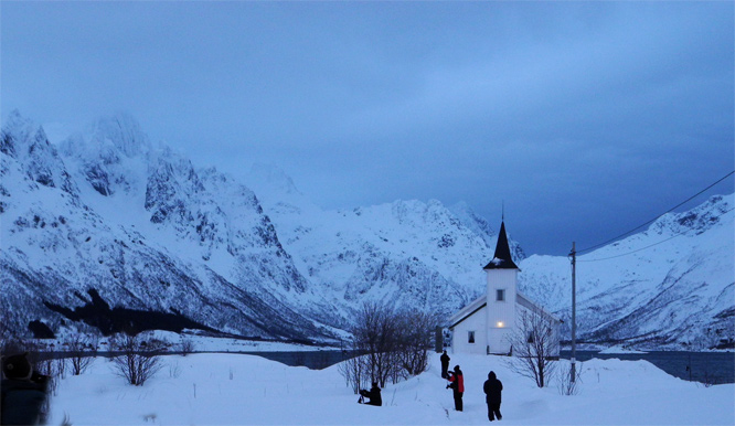 Blaue Stunde in Laukvika 