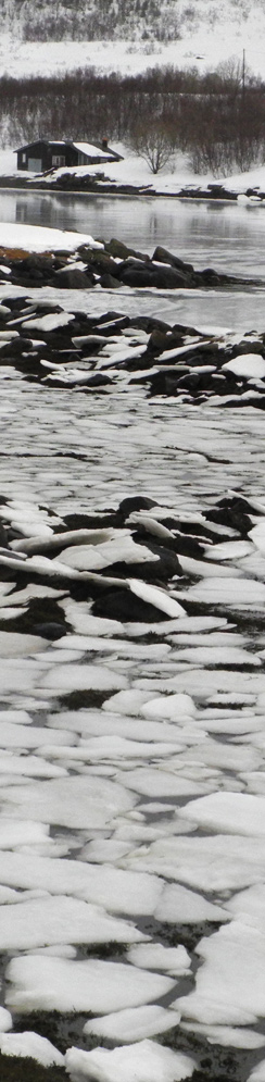 Eis in der Nähe von Kallebukta