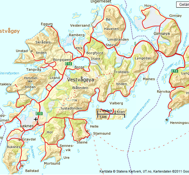 Map Lofoten