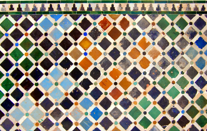 Wandkacheln in der Alhambra