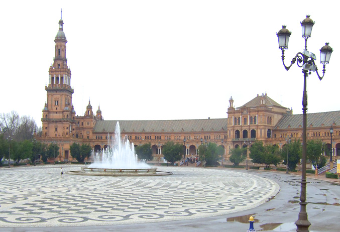 Spanischer Platz in Sevilla