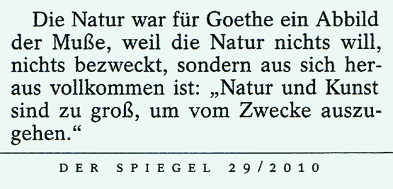 Die Natur ist vollkommen