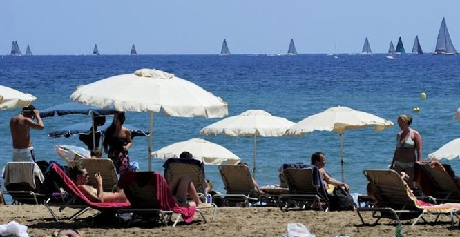 Strand in Barcelona