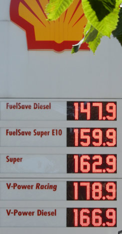 Benzinpreis am 02. August 2011