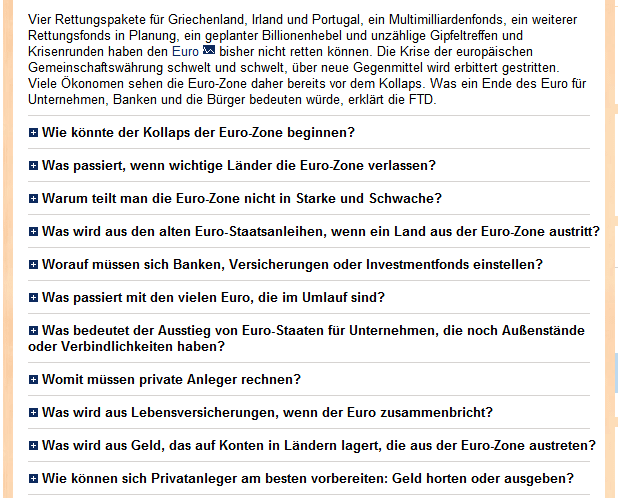 Was passiert, wenn der Euro untergeht?