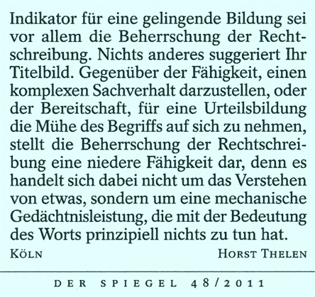 Zitat zur Rechtschreibung