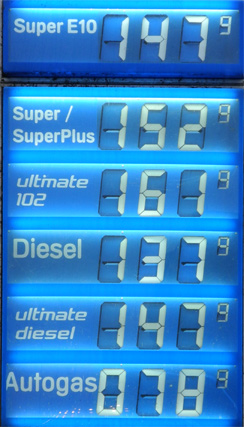 Benzinpreis am 03.02.2011 in Berlin - Das erste Mal E10