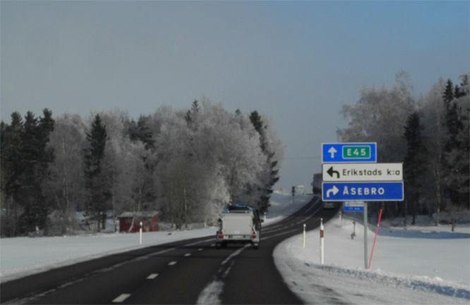 Auf dem Weg nach Malung, Schweden