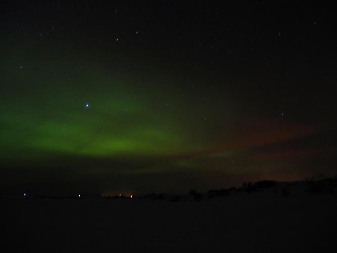 Nordlicht über Hov, 23.02.2011