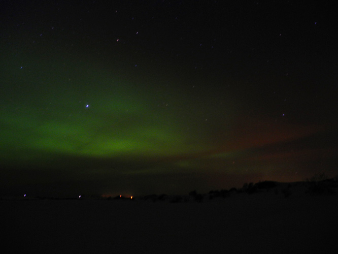 Nordlicht über Hov, 23.02.2011