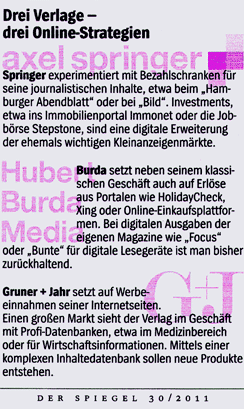 Online Strategien der Verlage