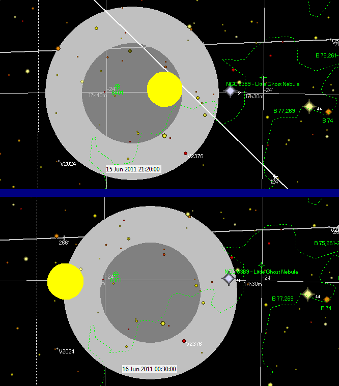 Mondfinsternis am 15.06.2011