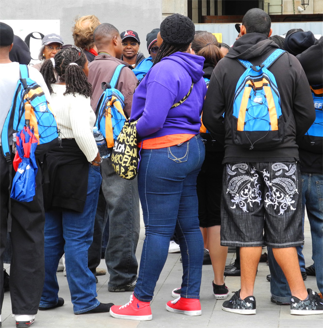 Touristen in Barcelona