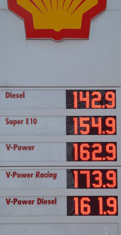 Benzinpreis am 01.03.2011, Berlin