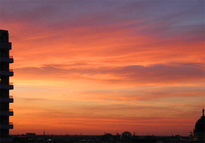 Sunset am 23. 03. 2011, 18:37 h