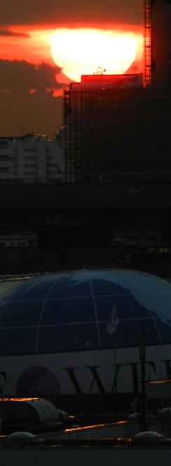 Sunset am 21. Oktober 2011, 17:53 h