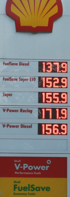 Benzinpreis am 26.09.2011