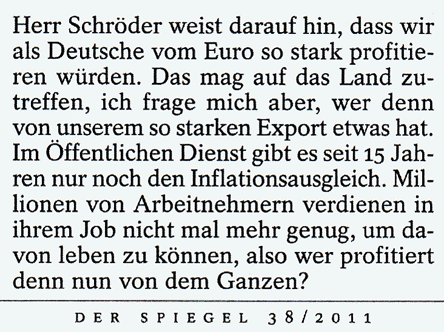 Berechtigte Frage: Wem nützt der Euro