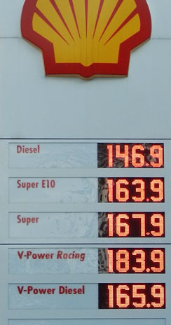 Benzinpreis vor Ostern
