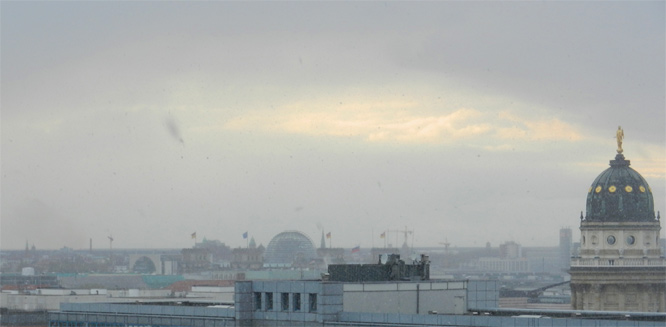 Schneetreiben zu Ostern