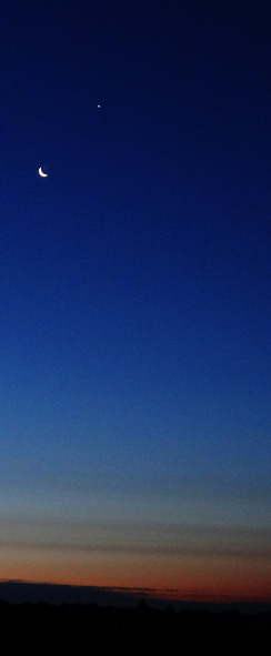 Mond und Venus am 14.08.2012, 5:14 h