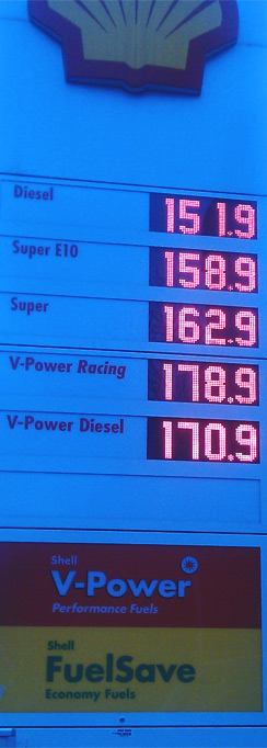 Benzinpreis am 04. Dezember 2012