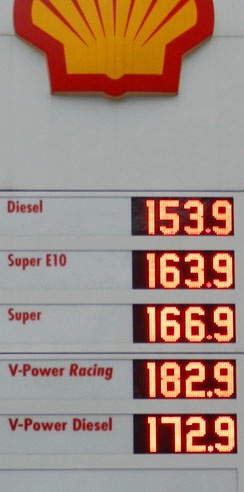 Benzinpreis am 18. Februar 2012