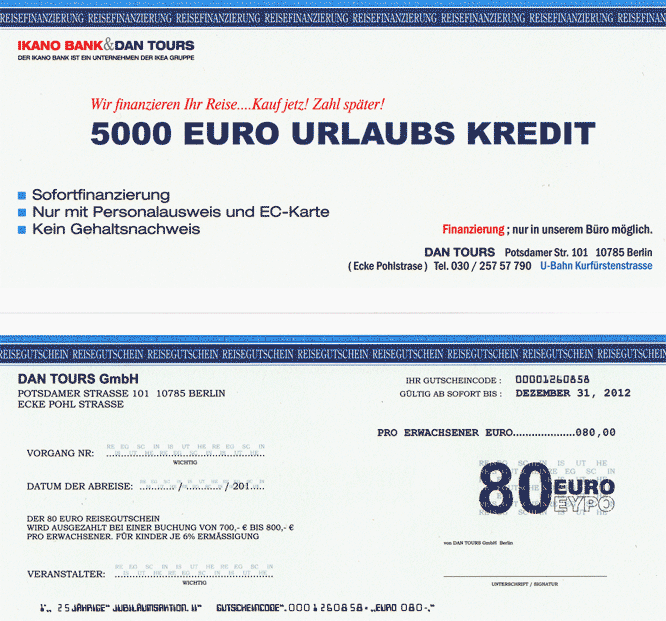 Gutschein und Kredit