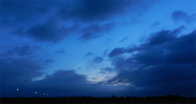 Morgen mit Wind und Regen