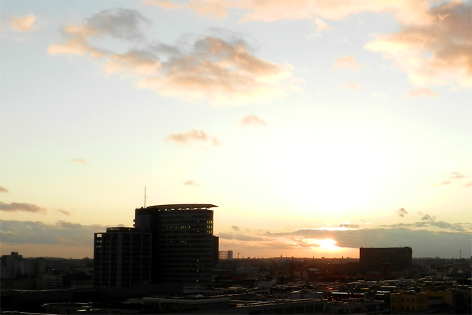 Sunset in Berlin am 04. Januar 2012, 15:51 h