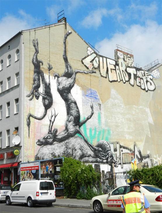 Berlin Kreuzberg, Oranienstrasse - Graffiti 