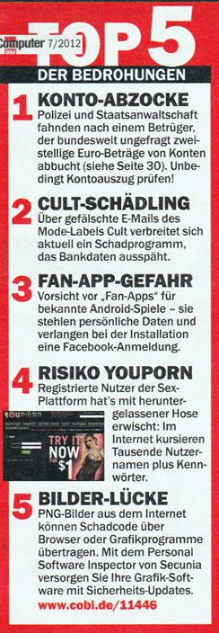 Aktuelle Bedrohungen aus dem Internet