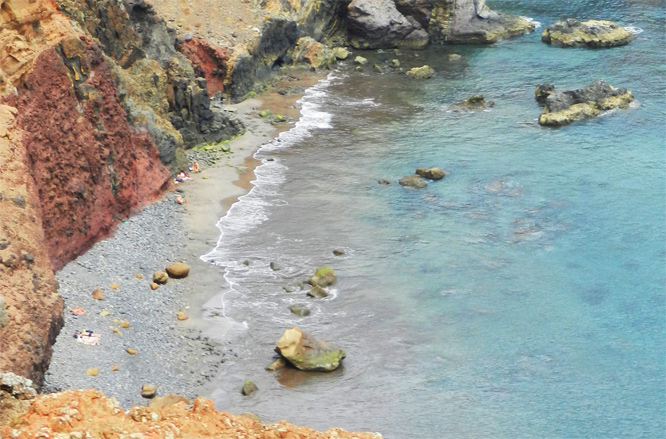 Der Badestrand von Ponta de Sao Laurenco 