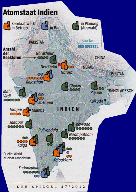 Atomkraftwerke in Indien