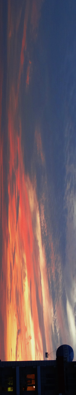 Wolken nach dem Sunset