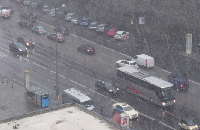 Der erste Schnee in Berlin incl. Sturmtief Xaver